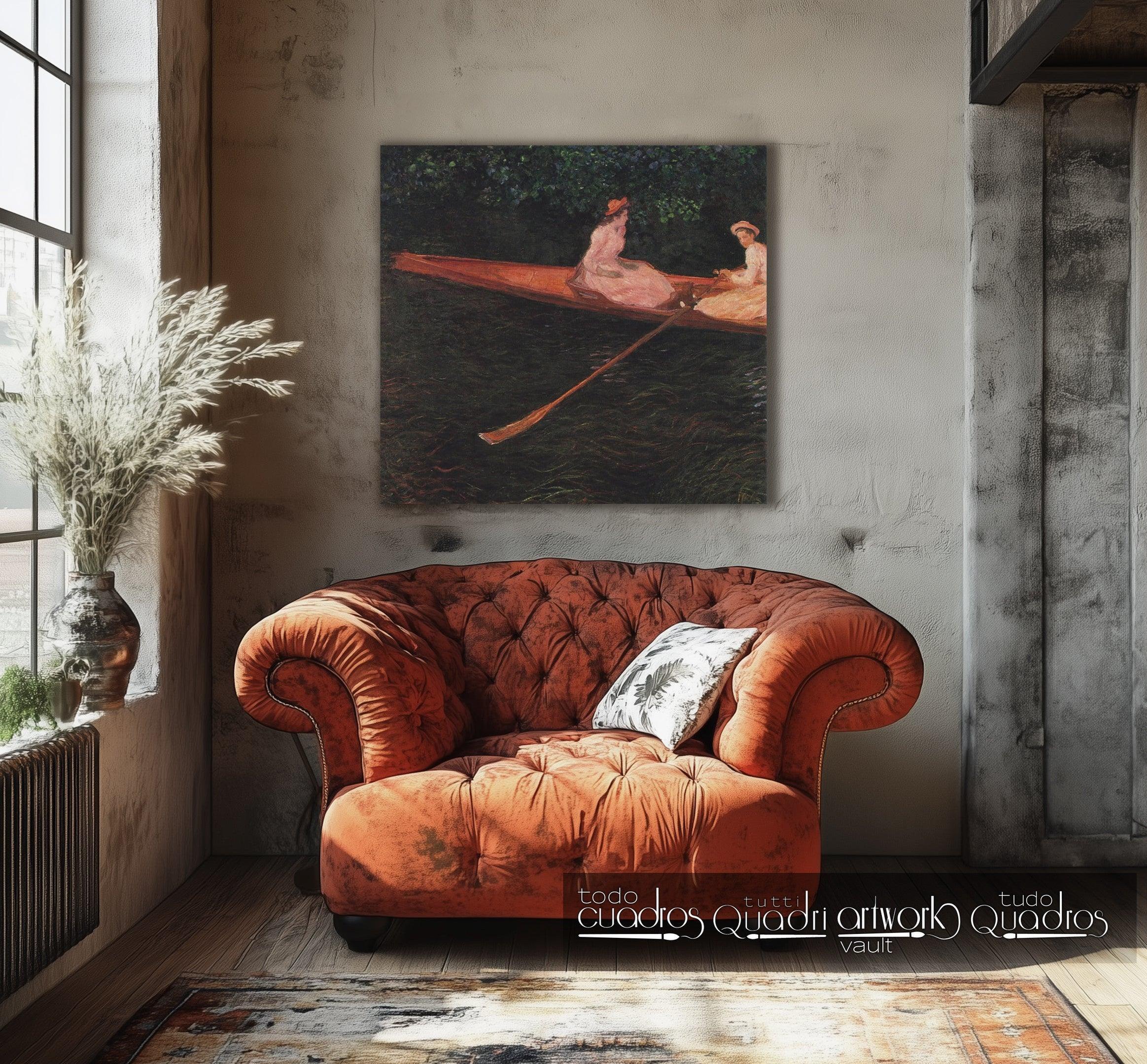 Boating on the River Epte, Monet