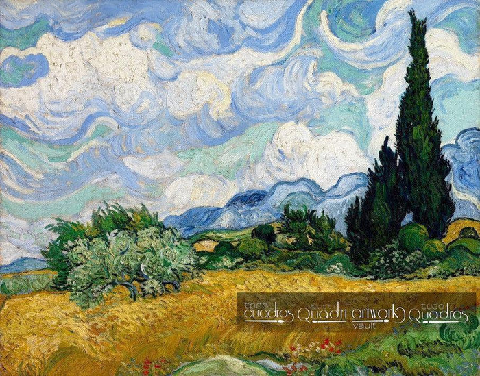 Wheat Field with Cypresses, Van Gogh