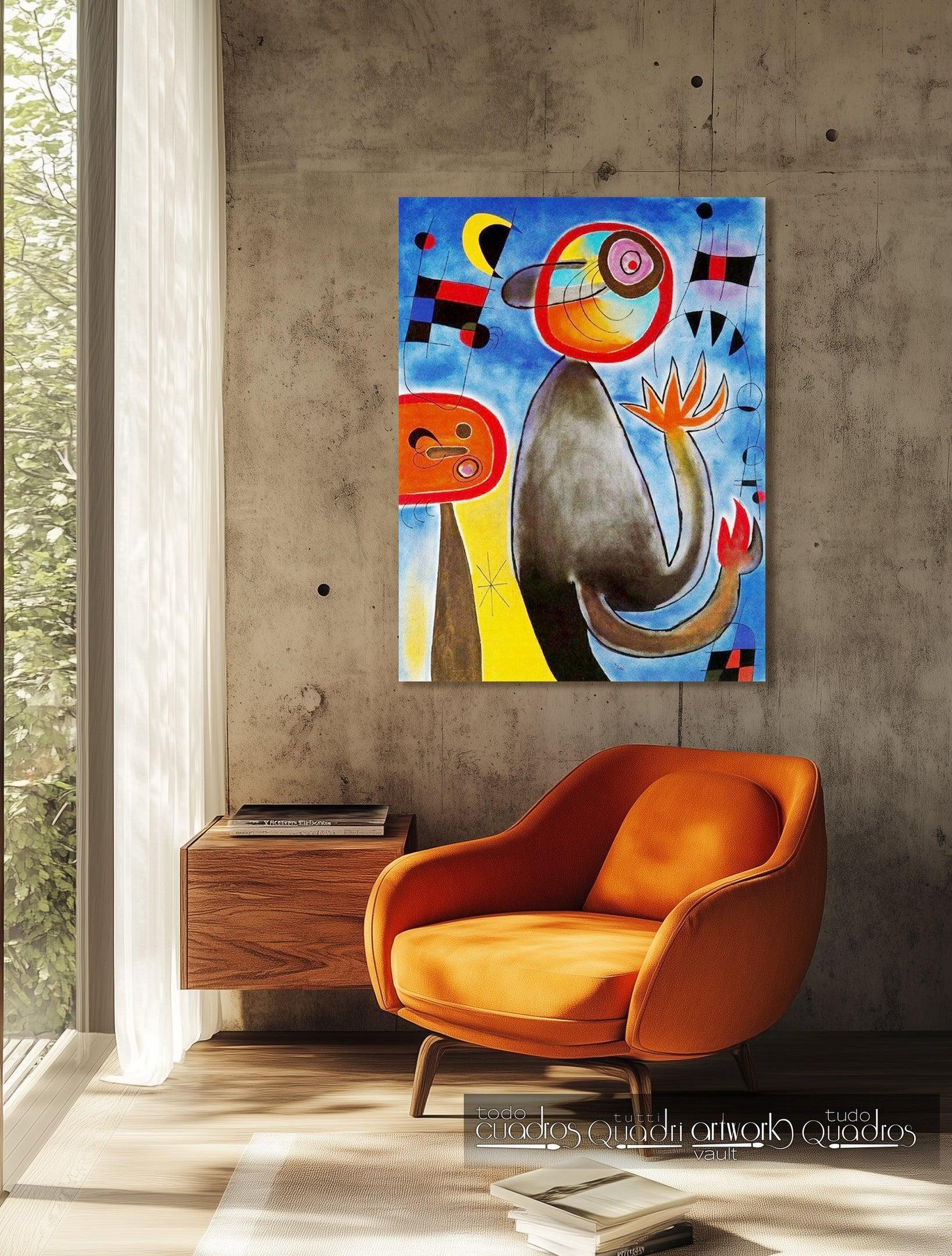 Ladders Cross the Blue Sky in a Wheel of Fire, Miró