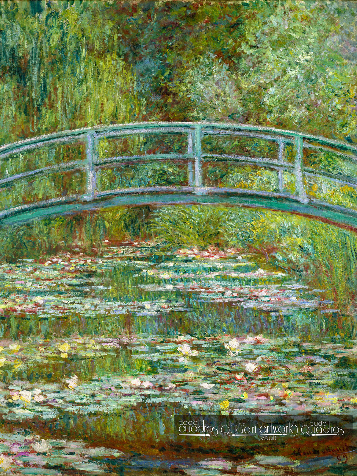 Bridge over a Pond of Water Lilies, Monet