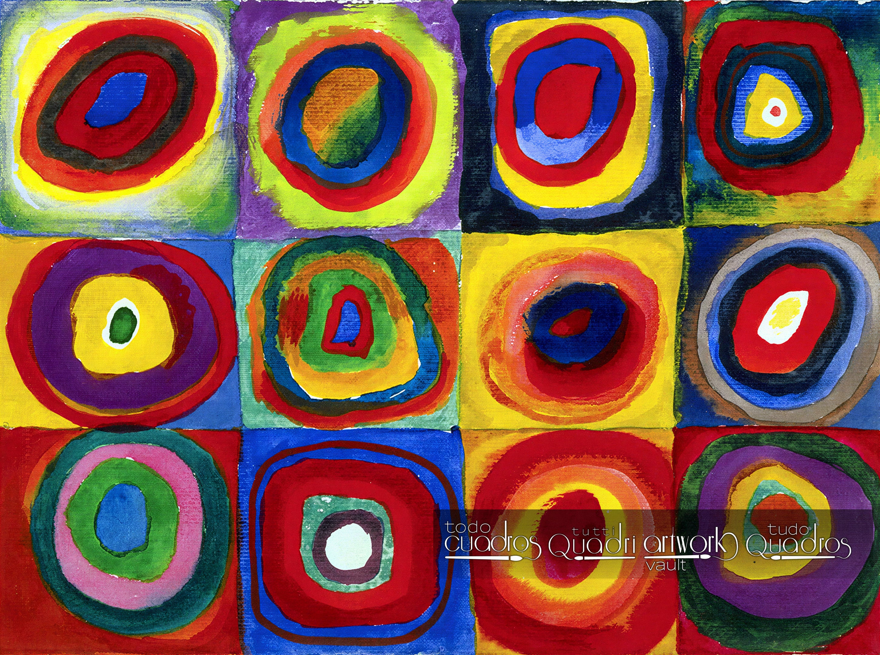 Color Study, Squares with Concentric Circles, Kandinsky