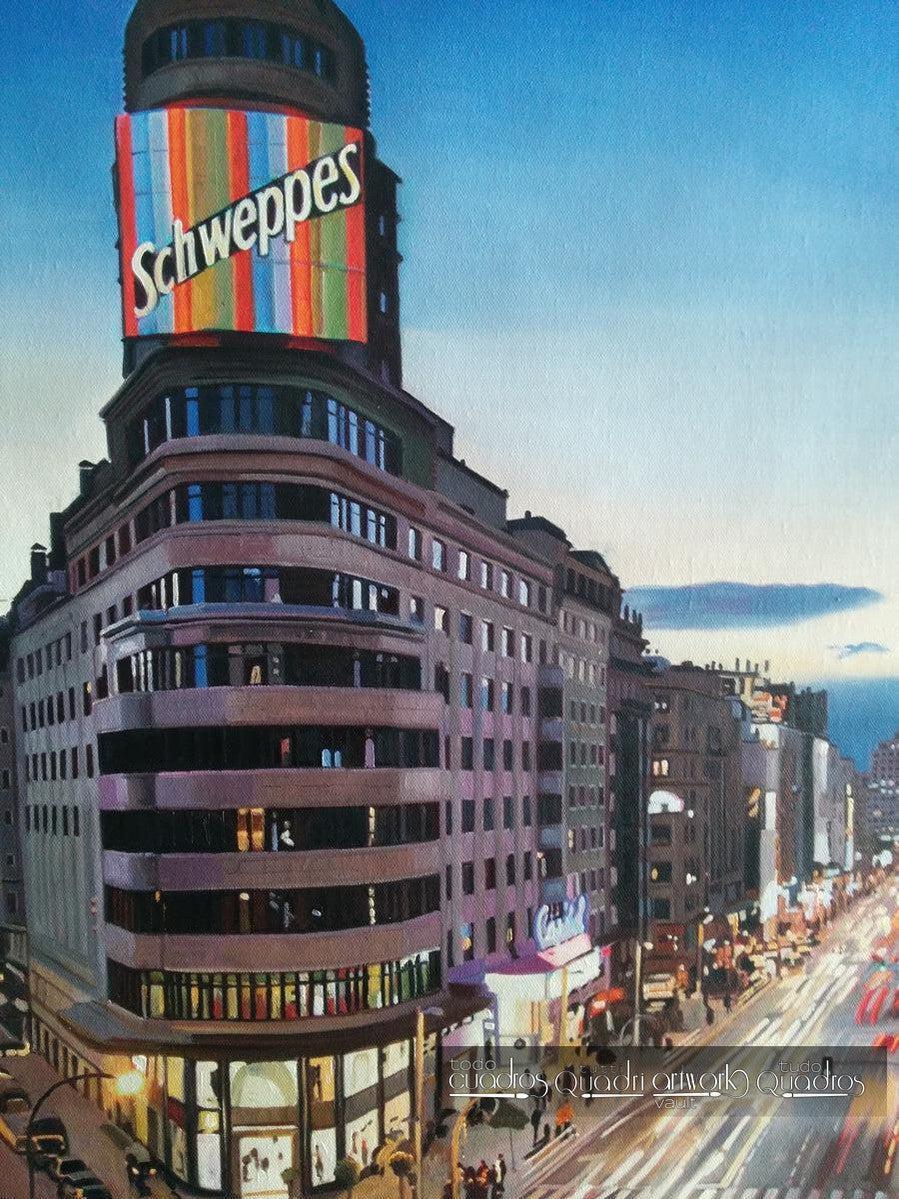 Madrid's Gran Vía by Night