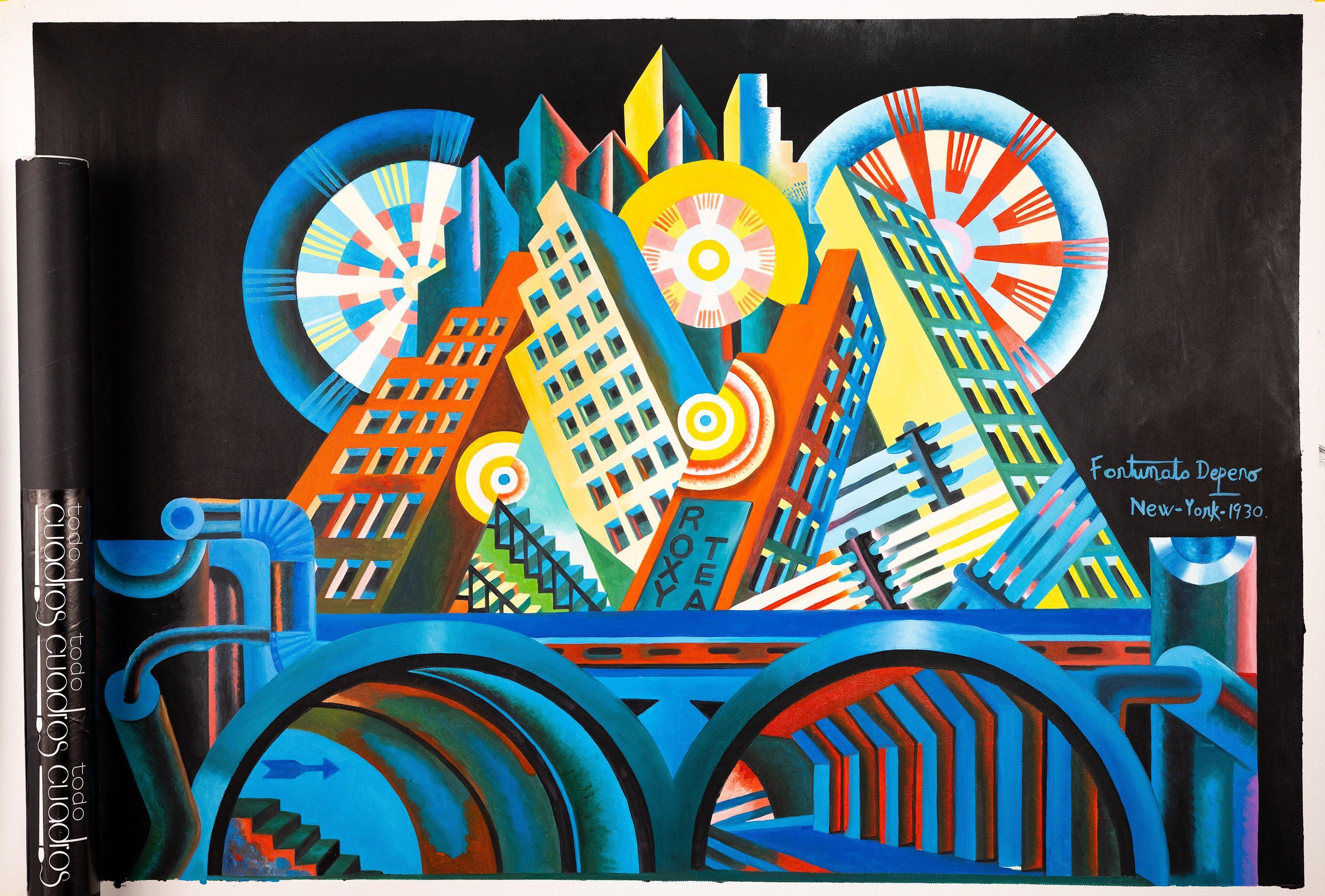 Skyscrapers and Tunnel, Depero