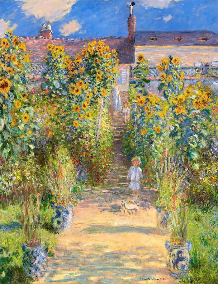 The Artist's Garden at Vétheuil, Monet