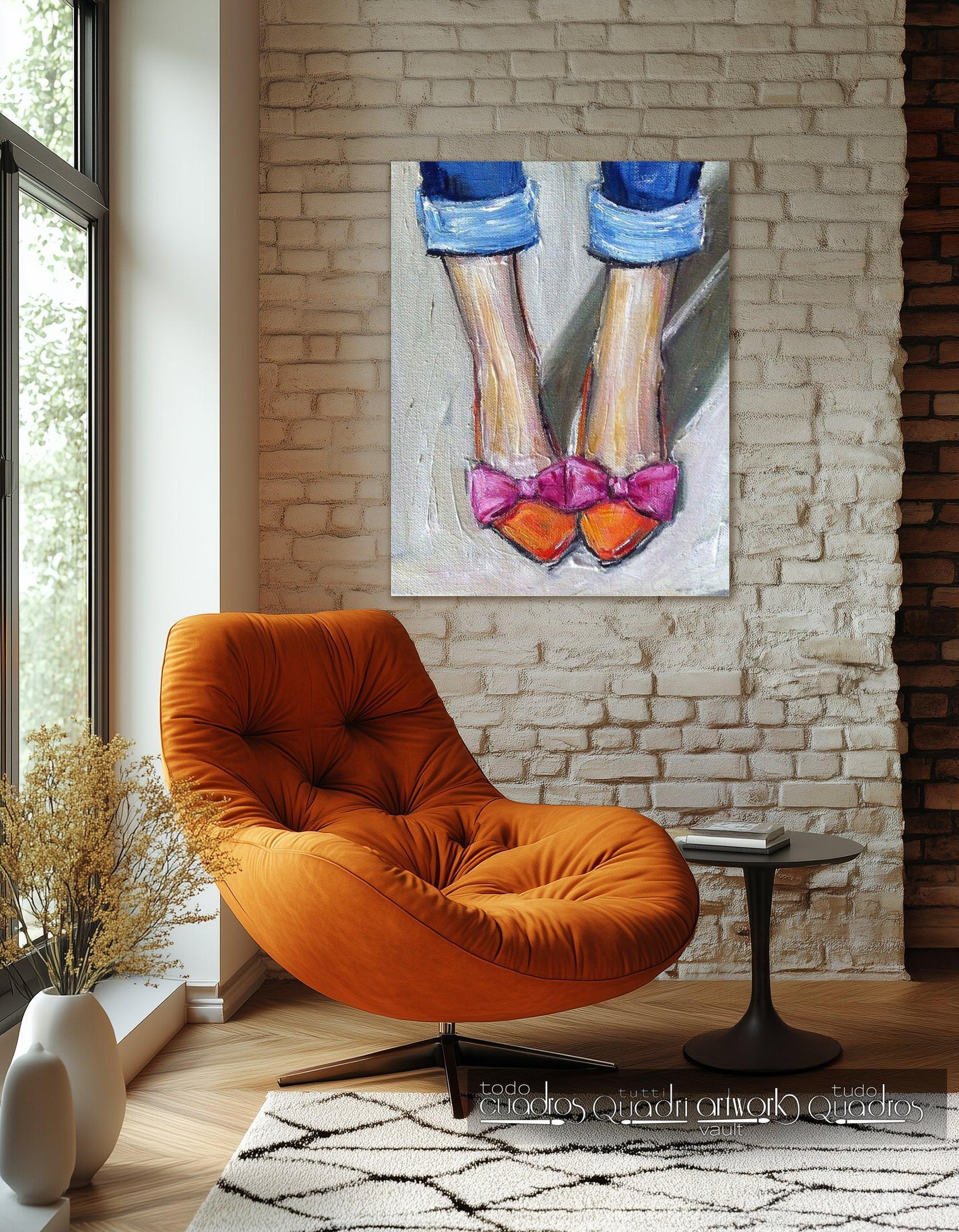 Chic little shoes, oil