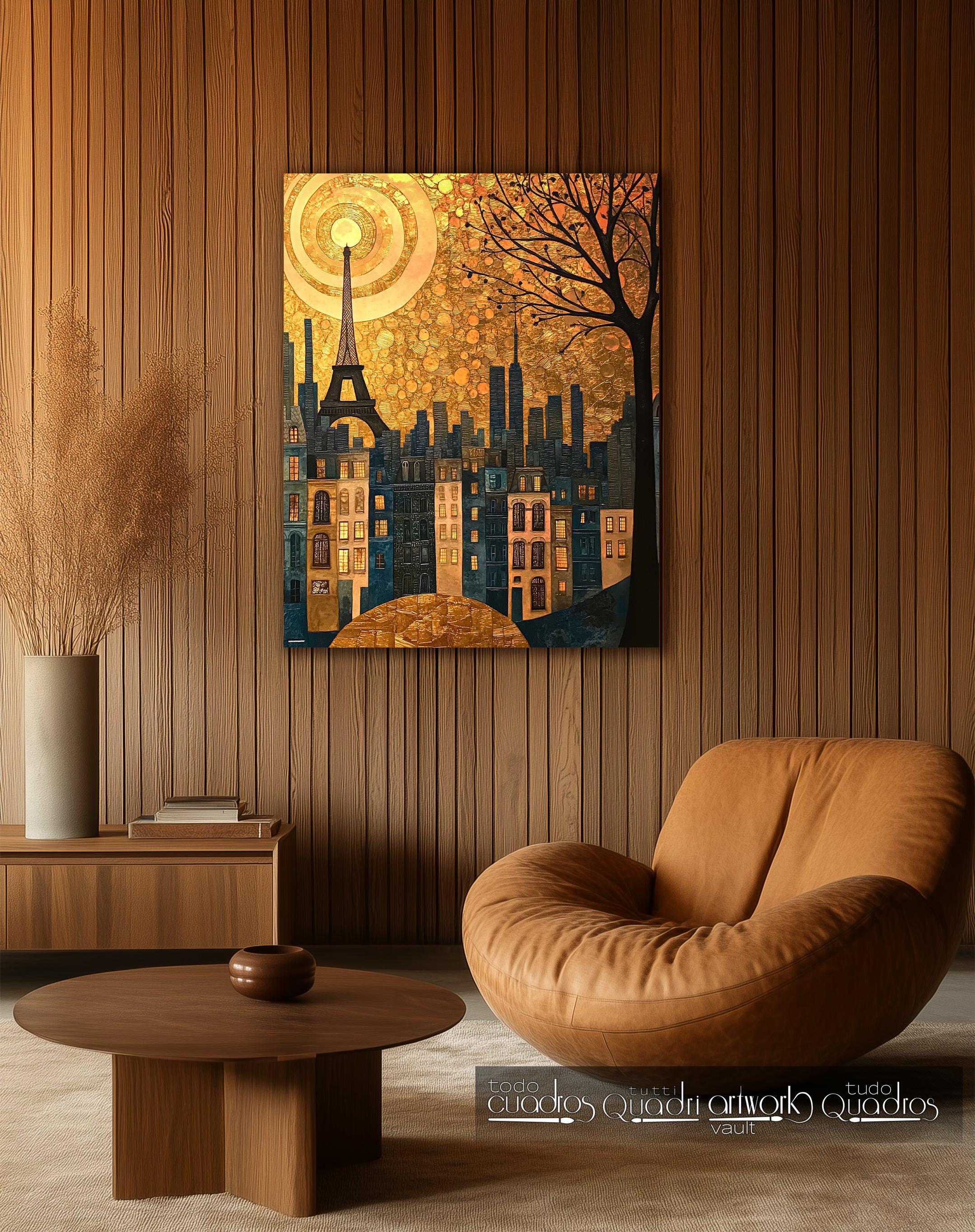 Modernist Dream in the City of Light, Klimt Style