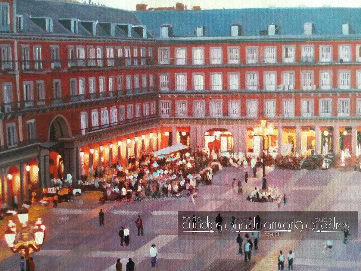 The Plaza Mayor of Madrid, Sunset