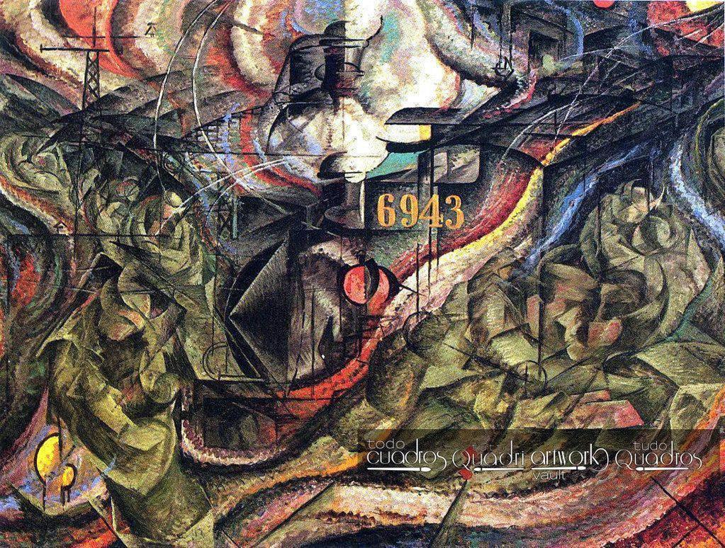 States of Mind. The Farewells, Boccioni (second canvas)