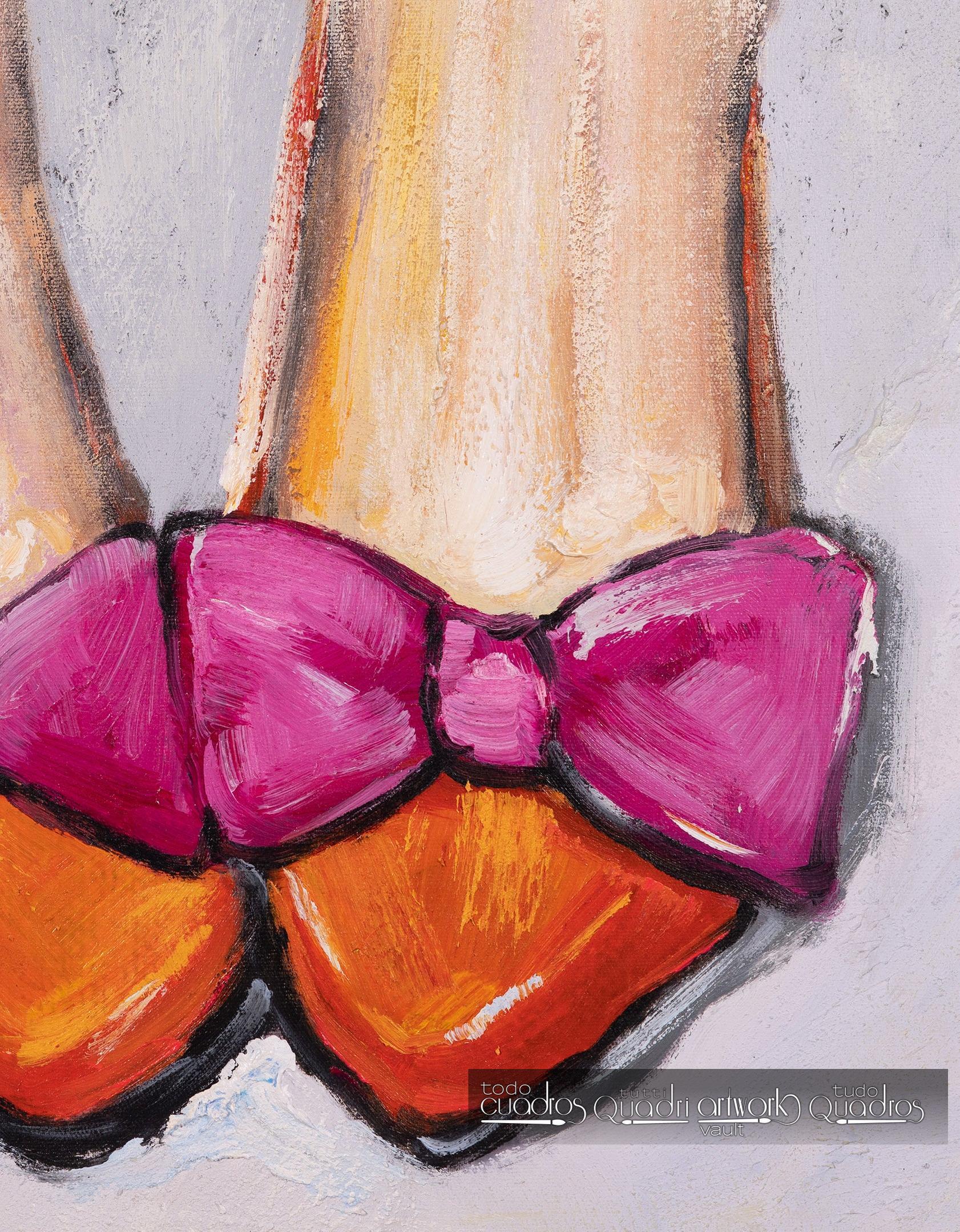 Chic little shoes, oil