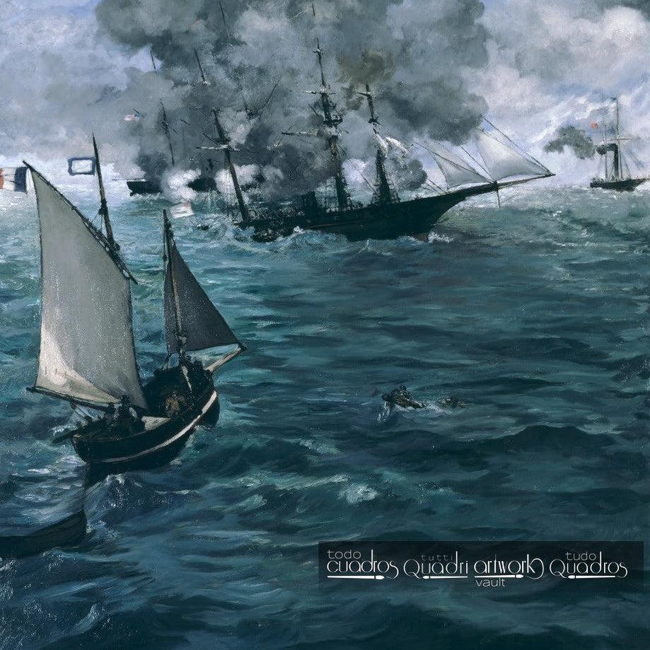 The Battle of the Kearsarge and the Alabama, Manet