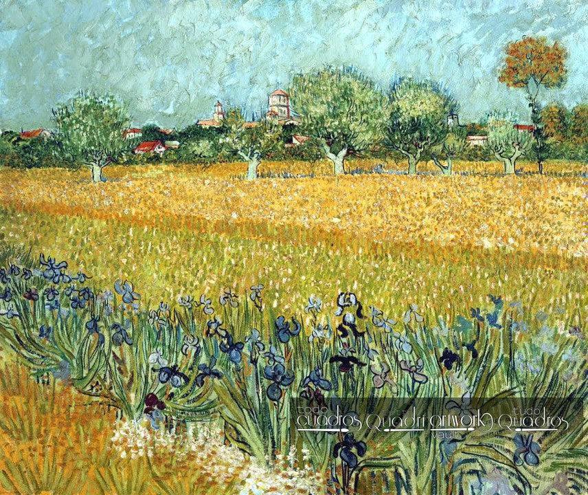 Field with Irises near Arles, Van Gogh