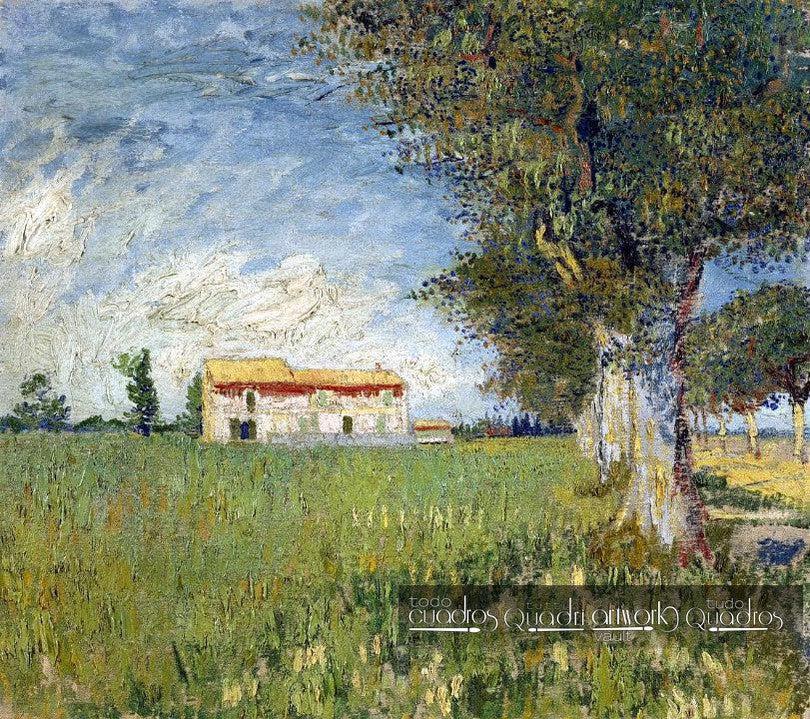Farmhouse in a Wheatfield, Van Gogh