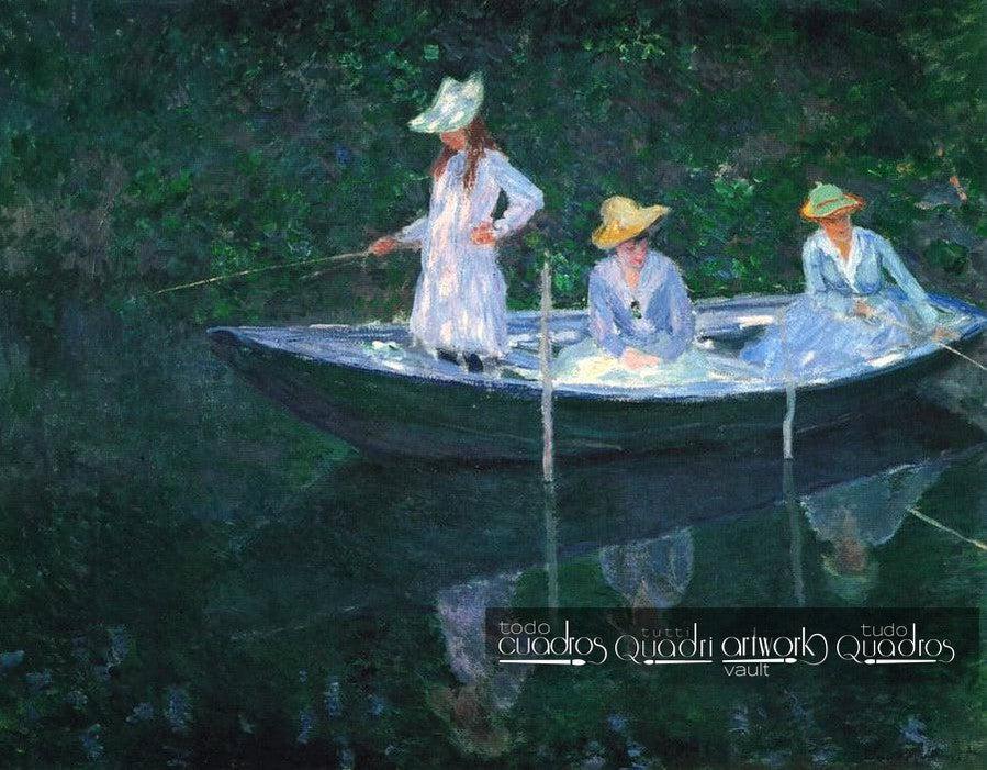 In a Norwegian Boat. The Boat at Giverny, Monet