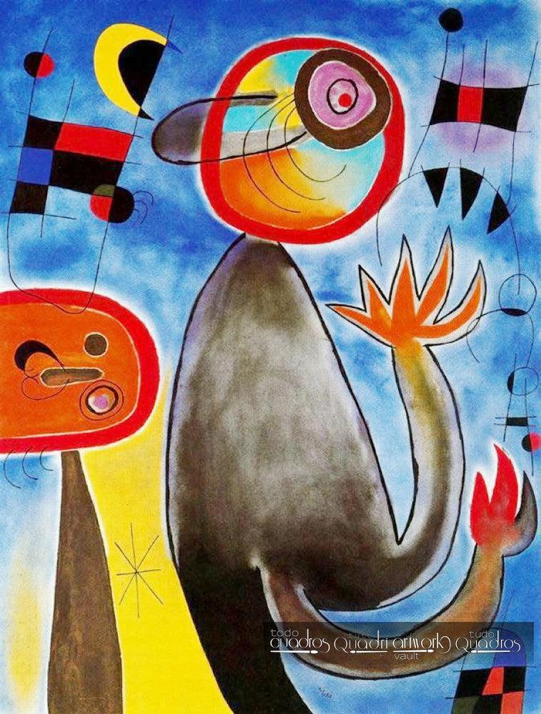 Ladders Cross the Blue Sky in a Wheel of Fire, Miró