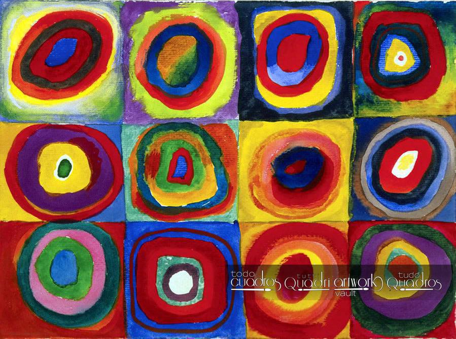 Color Study, Squares with Concentric Circles, Kandinsky