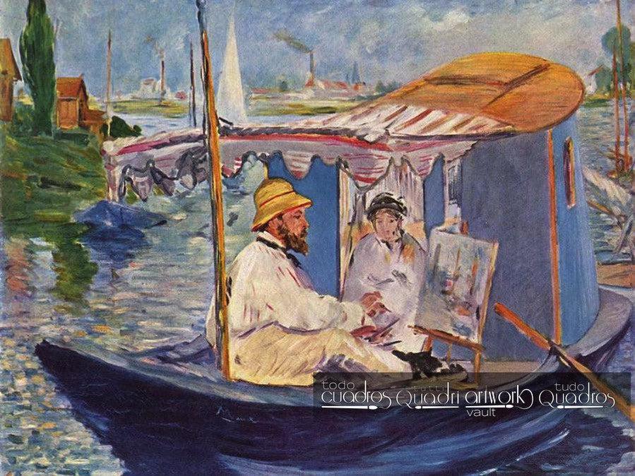 Claude Monet Painting in his Studio, Manet