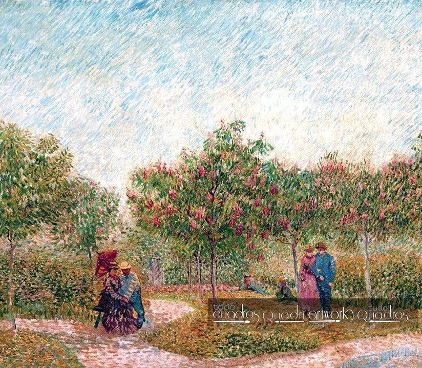 Garden with courting couples: square Saint-Pierre, Van Gogh