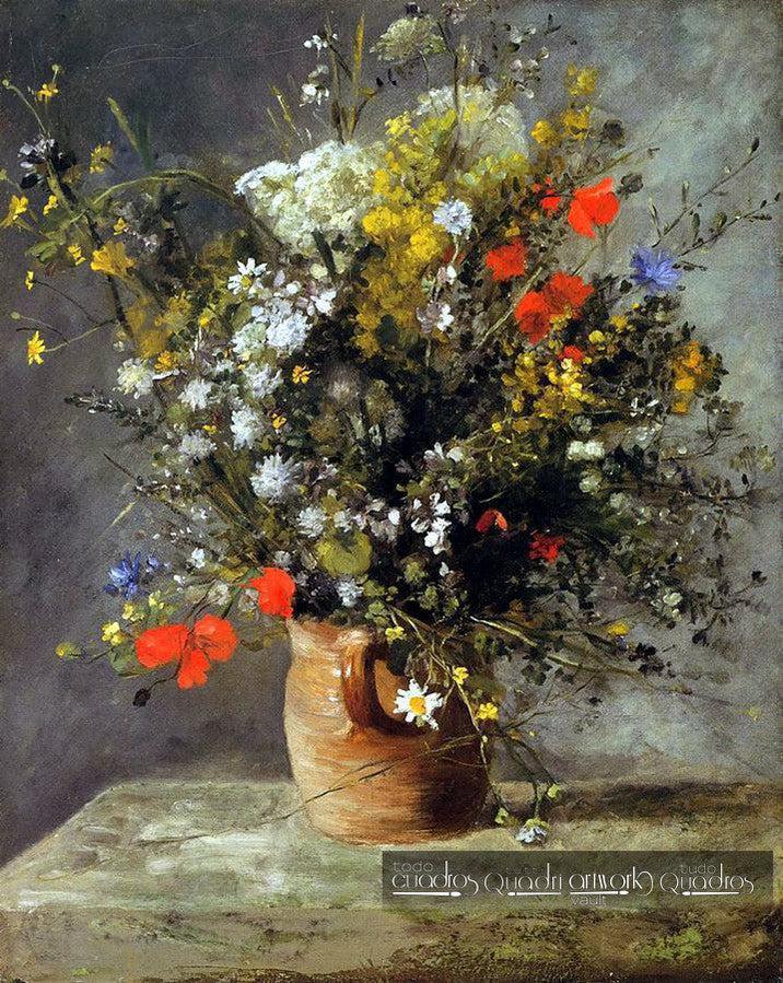 Flowers in a Vase 1866, Renoir