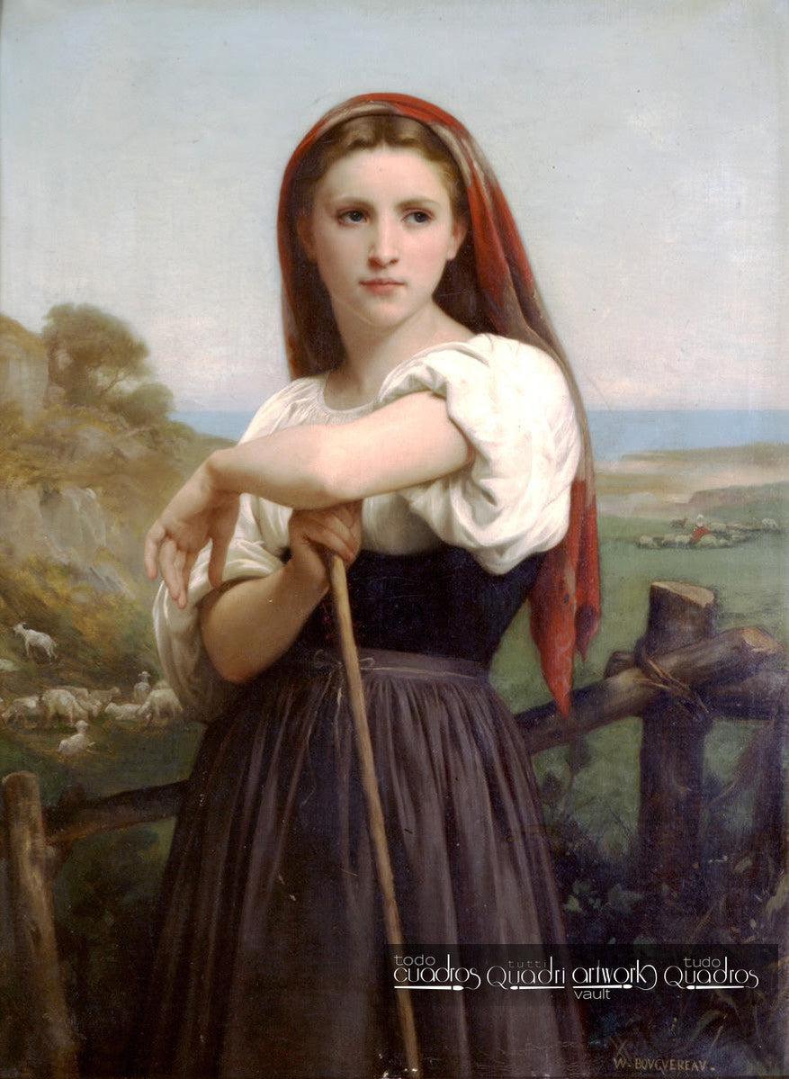 Young Shepherdess, Bouguereau