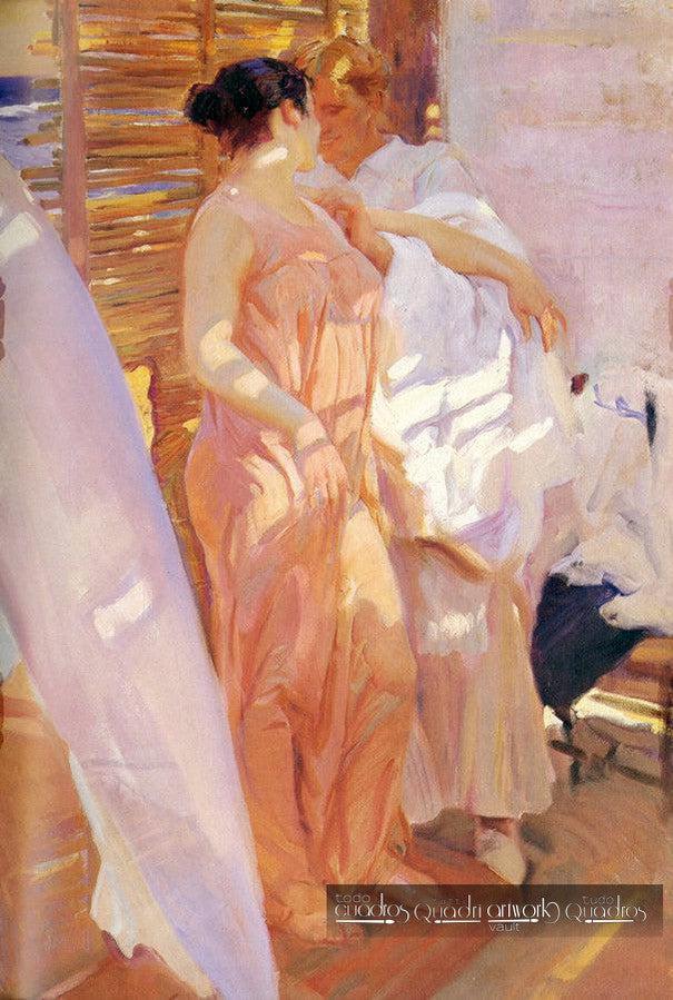 The Pink Robe. After the Bath, Sorolla