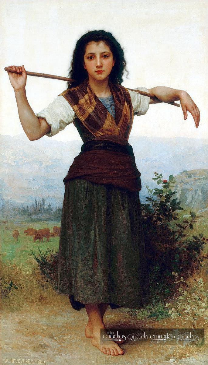 The Shepherdess, Bouguereau