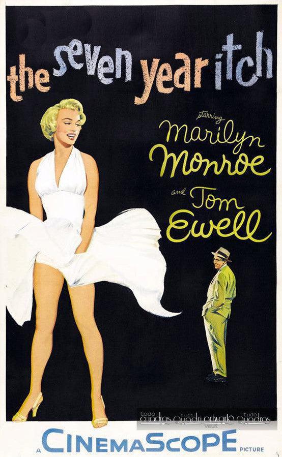 Marilyn in 7 Year Itch, Cinema in Oil