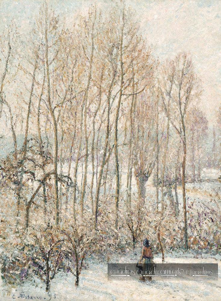 Morning Sunlight on the Snow, Éragny-sur-Epte. Pissarro