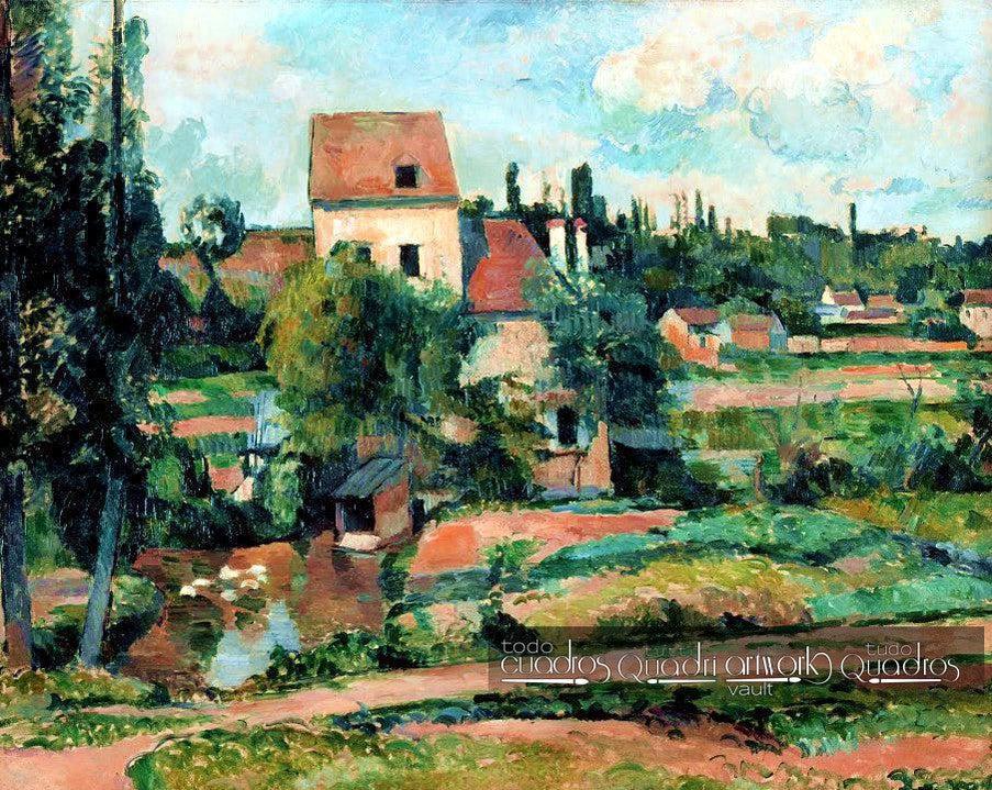 Mill on the Couleuvre at Pontoise, Cézanne