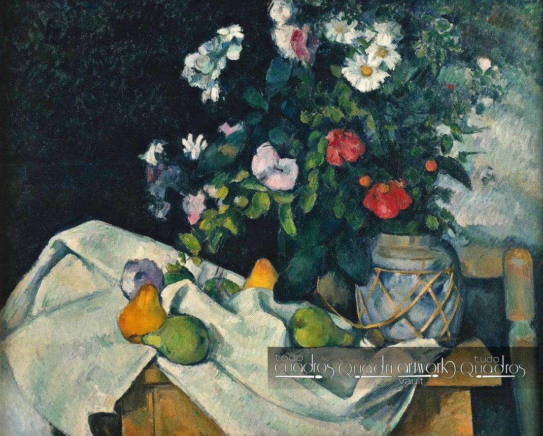 Still Life with Flowers and Fruit, Cézanne