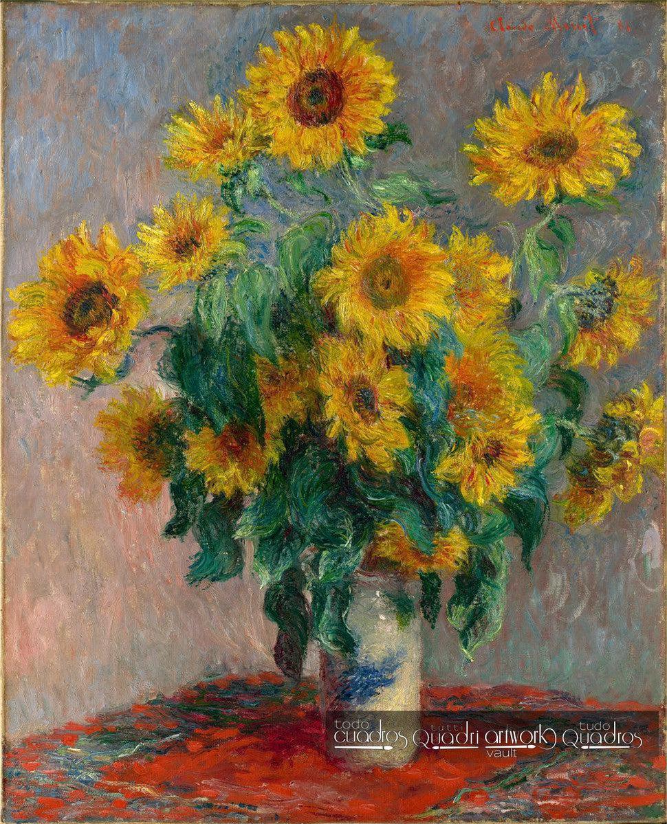 Bouquet of Sunflowers, Monet