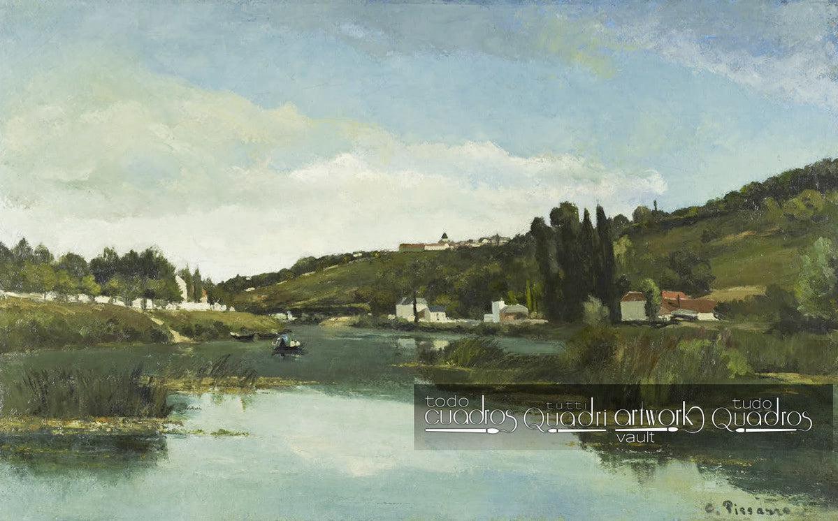 The Marne at Chennevières, Pissarro