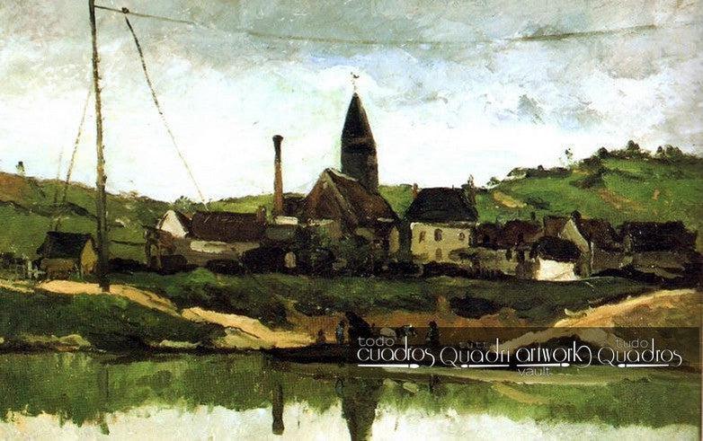View of Bonnieres, Cézanne
