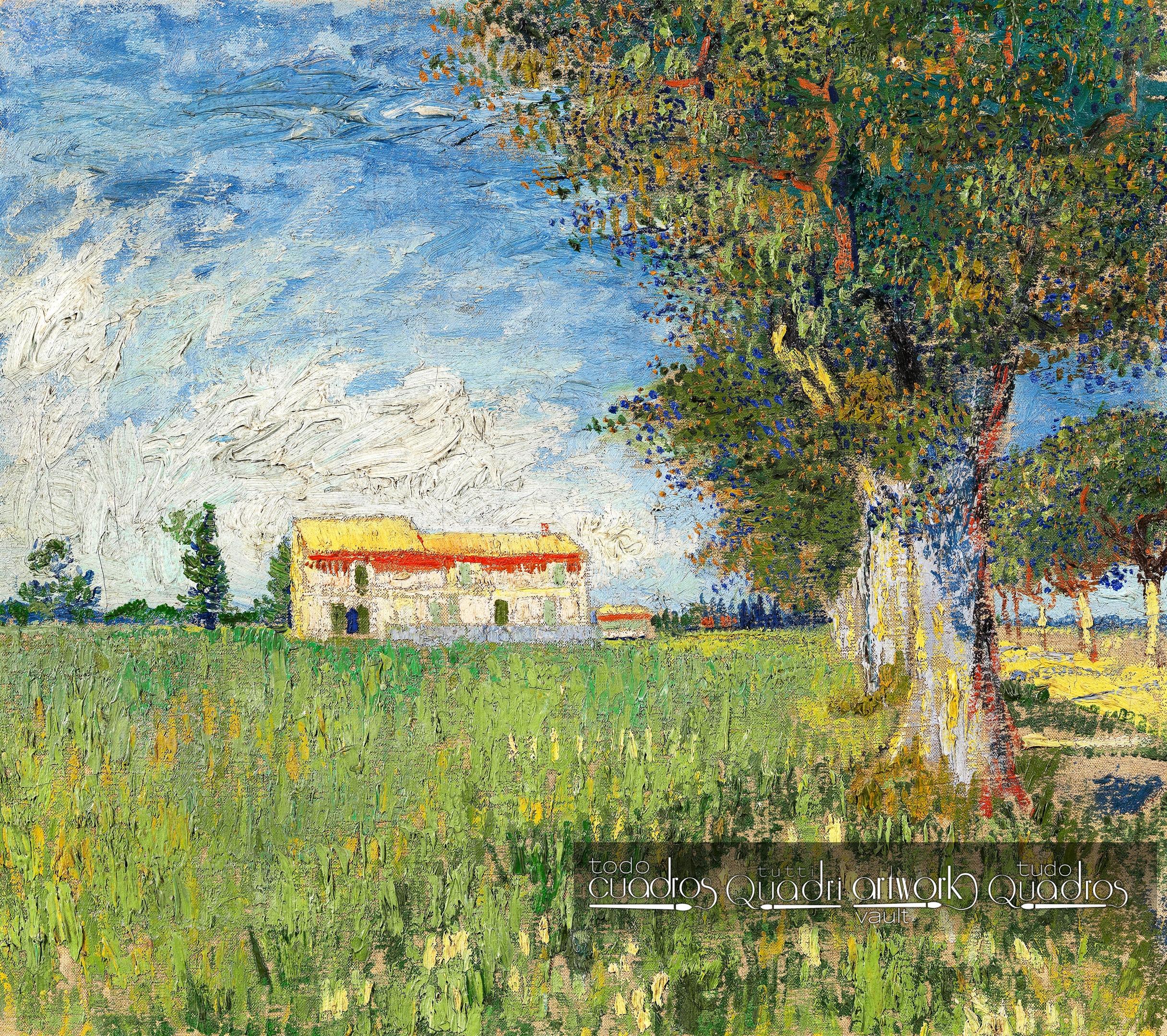 Farmhouse in a Wheatfield, Van Gogh