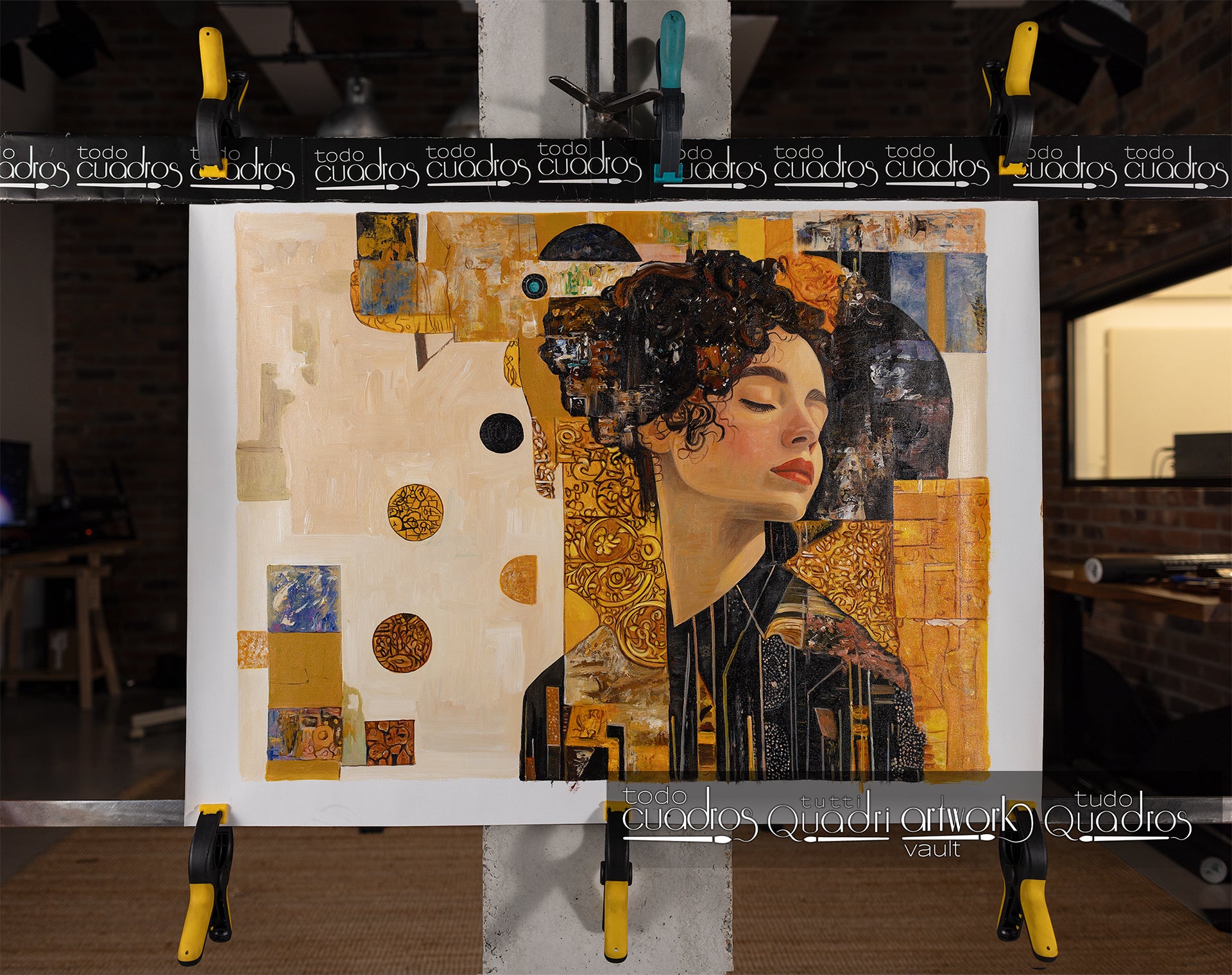 Golden portrait, Klimt style