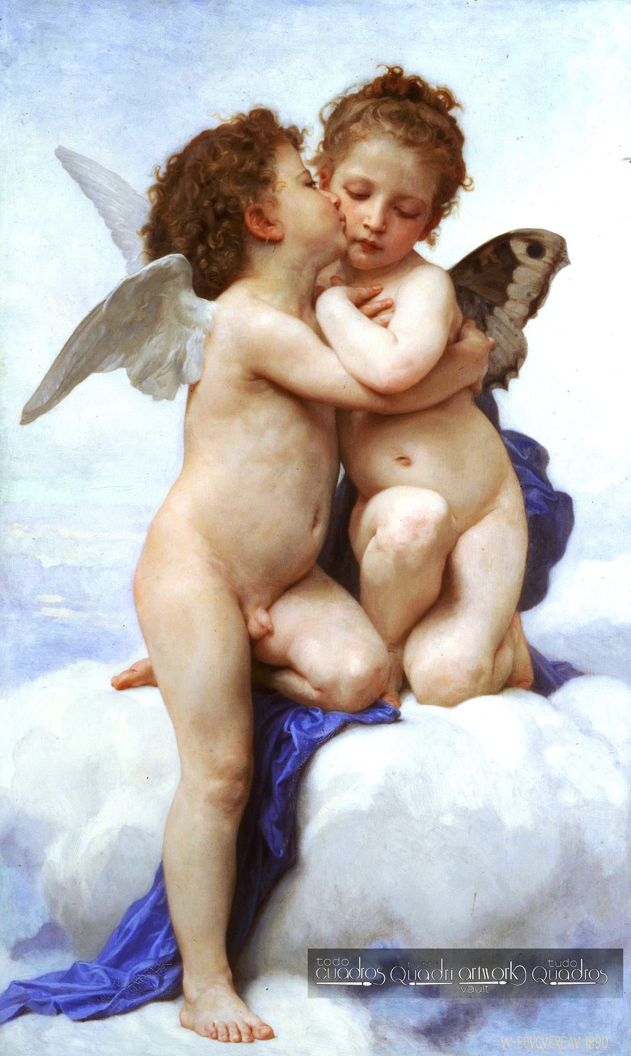 L'Amour et Psyché, enfants, Bouguereau