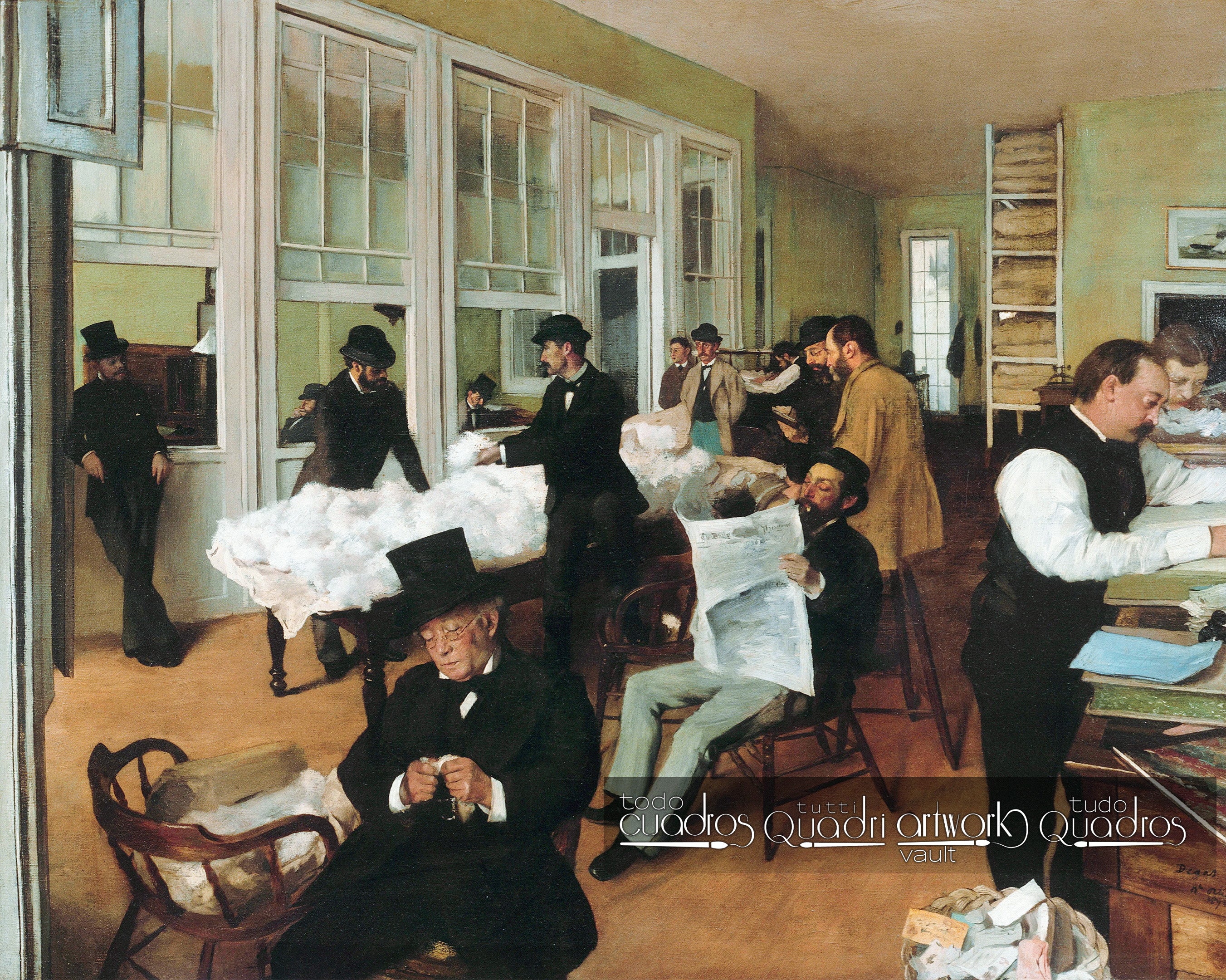 A Cotton Office in New Orleans, Degas