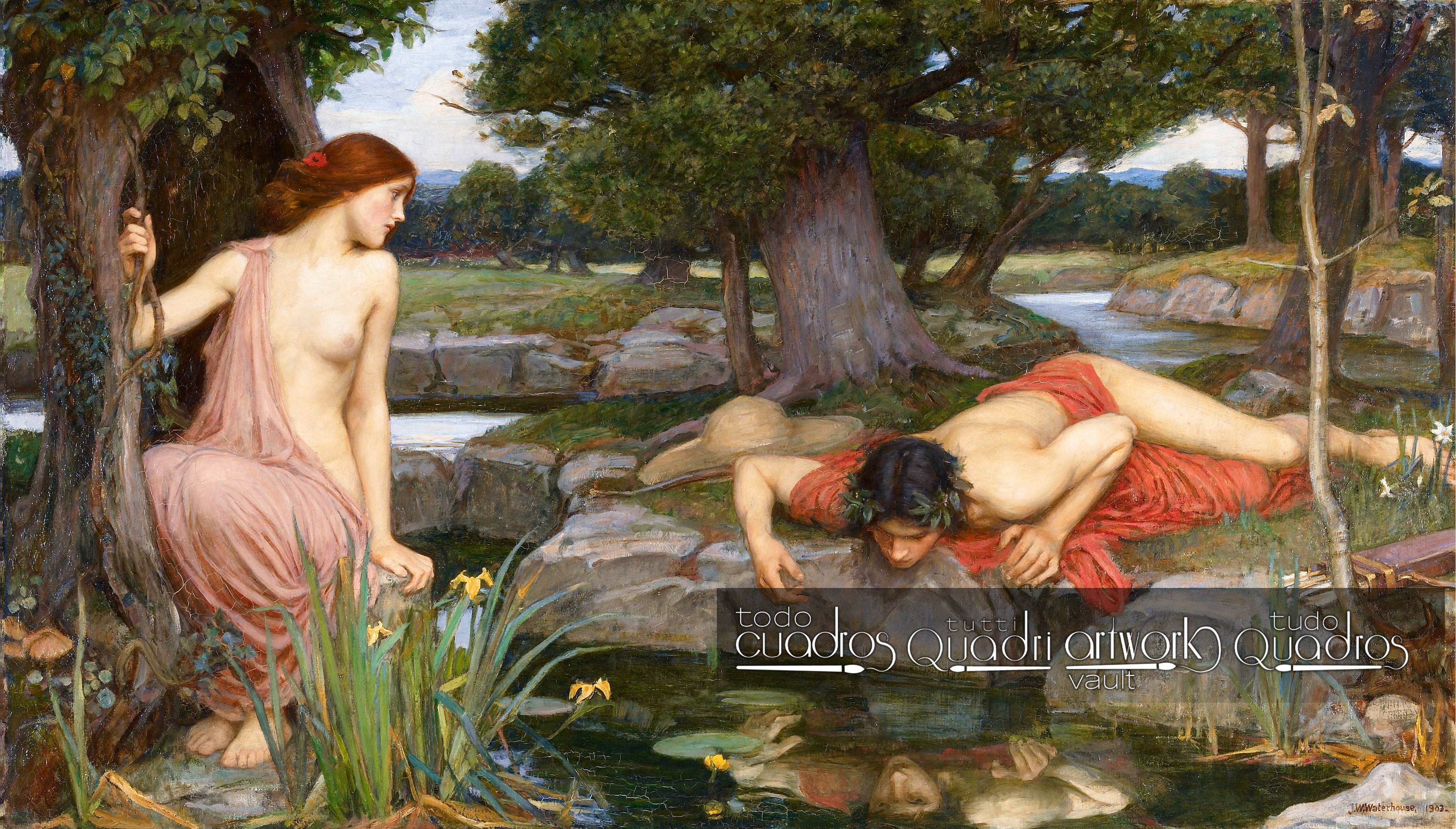 Echo and Narcissus, J. W. Waterhouse
