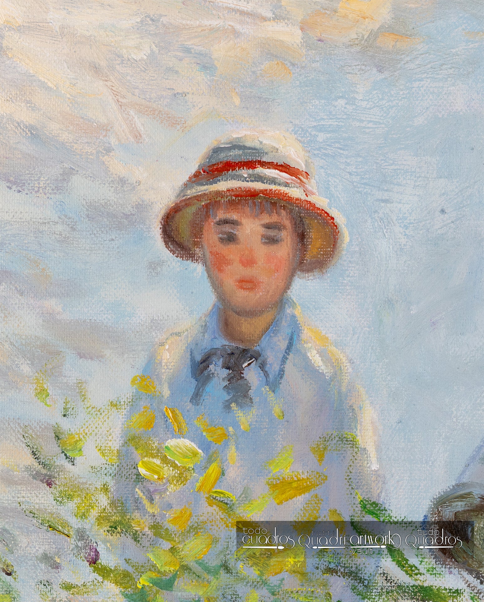 Woman with a Parasol - Madame Monet and Her Son, Monet