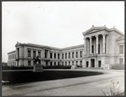 Old photo of the building in Boston