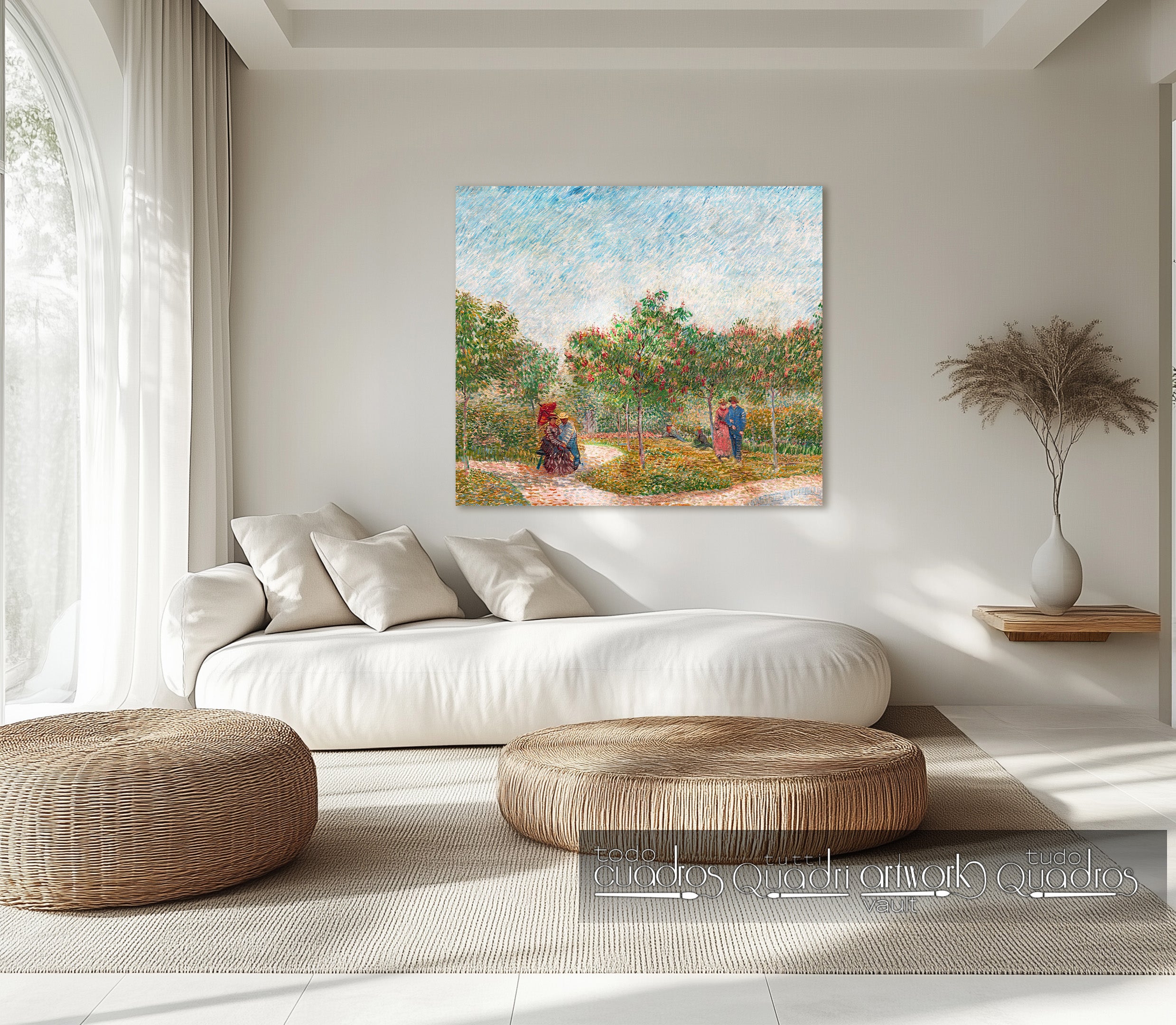 Garden with courting couples: square Saint-Pierre, Van Gogh