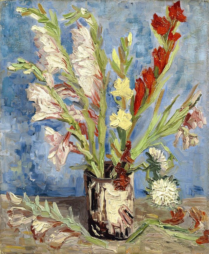 Vase with Gladioli and Chinese Asters, Van Gogh