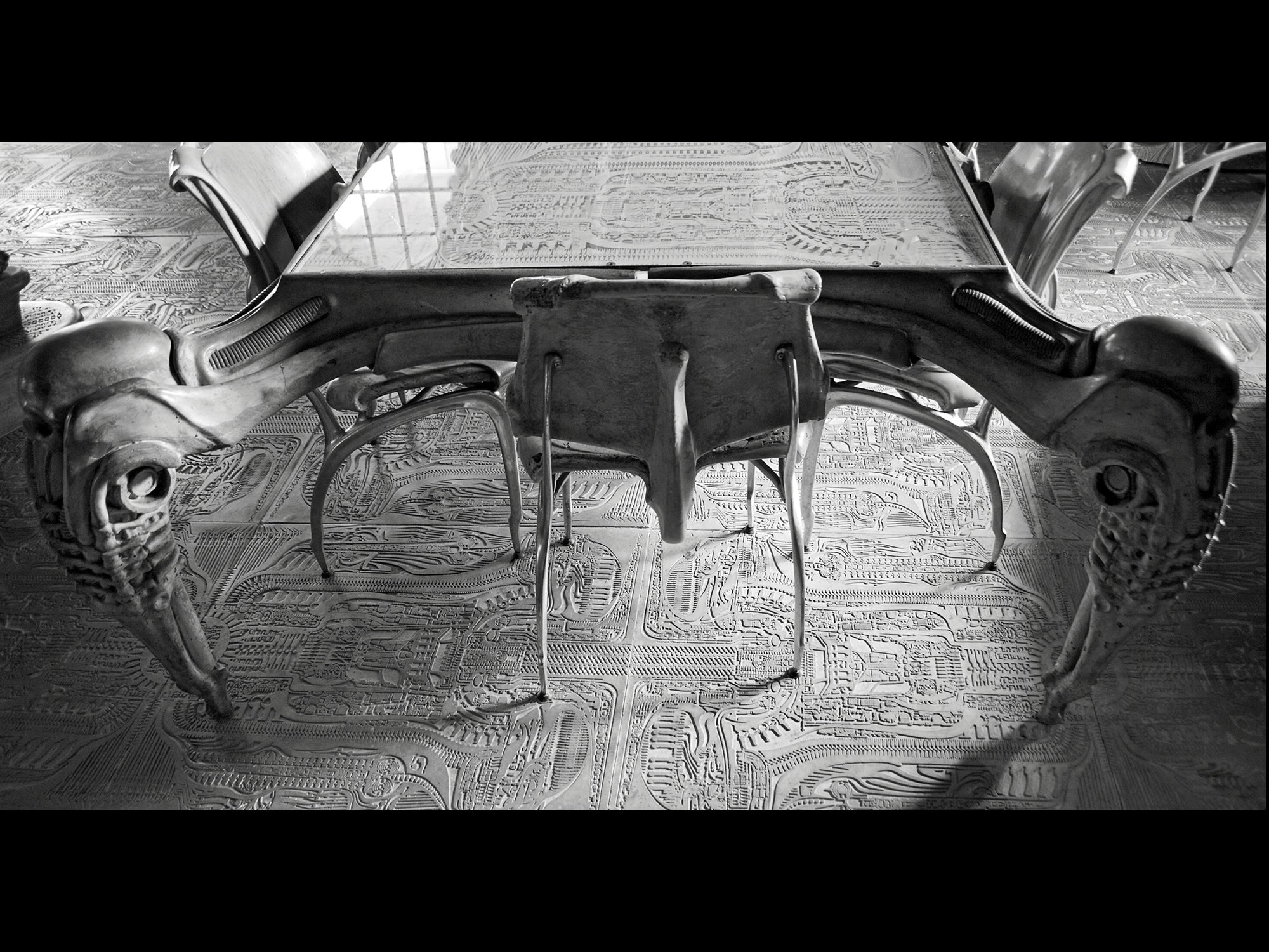 Furniture designed by H. R. Giger.