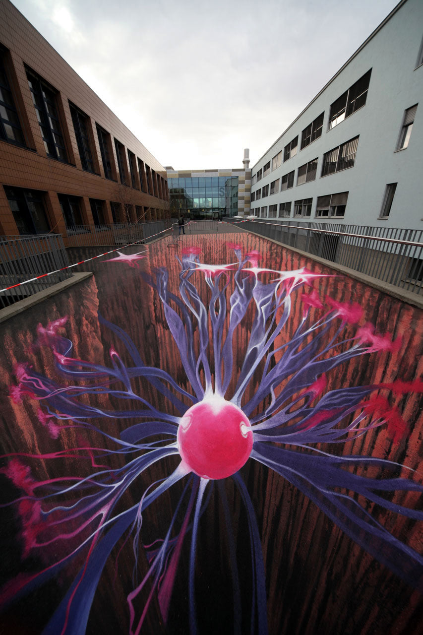 Street artwork titled "Plasma".