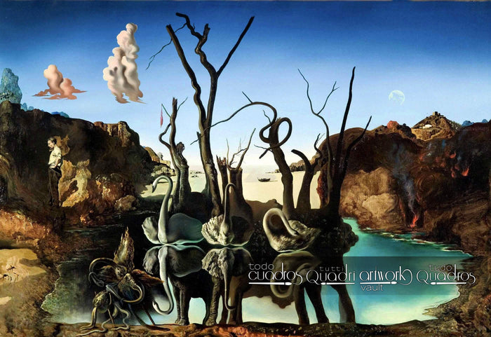 Swans Reflecting Elephants, Dalí