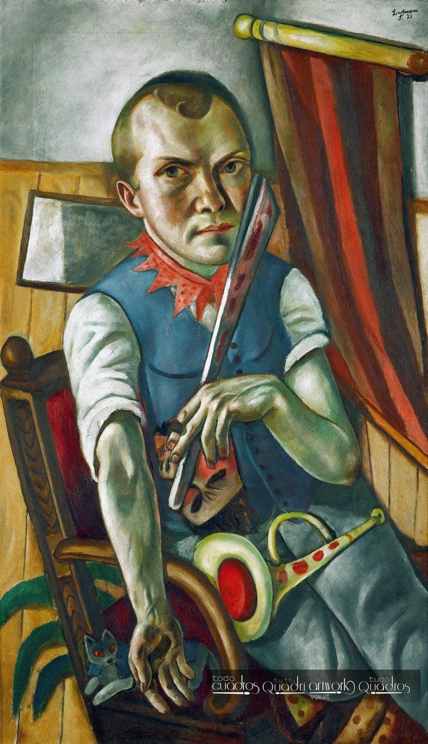 Self Portrait as a Clown, Max Beckmann