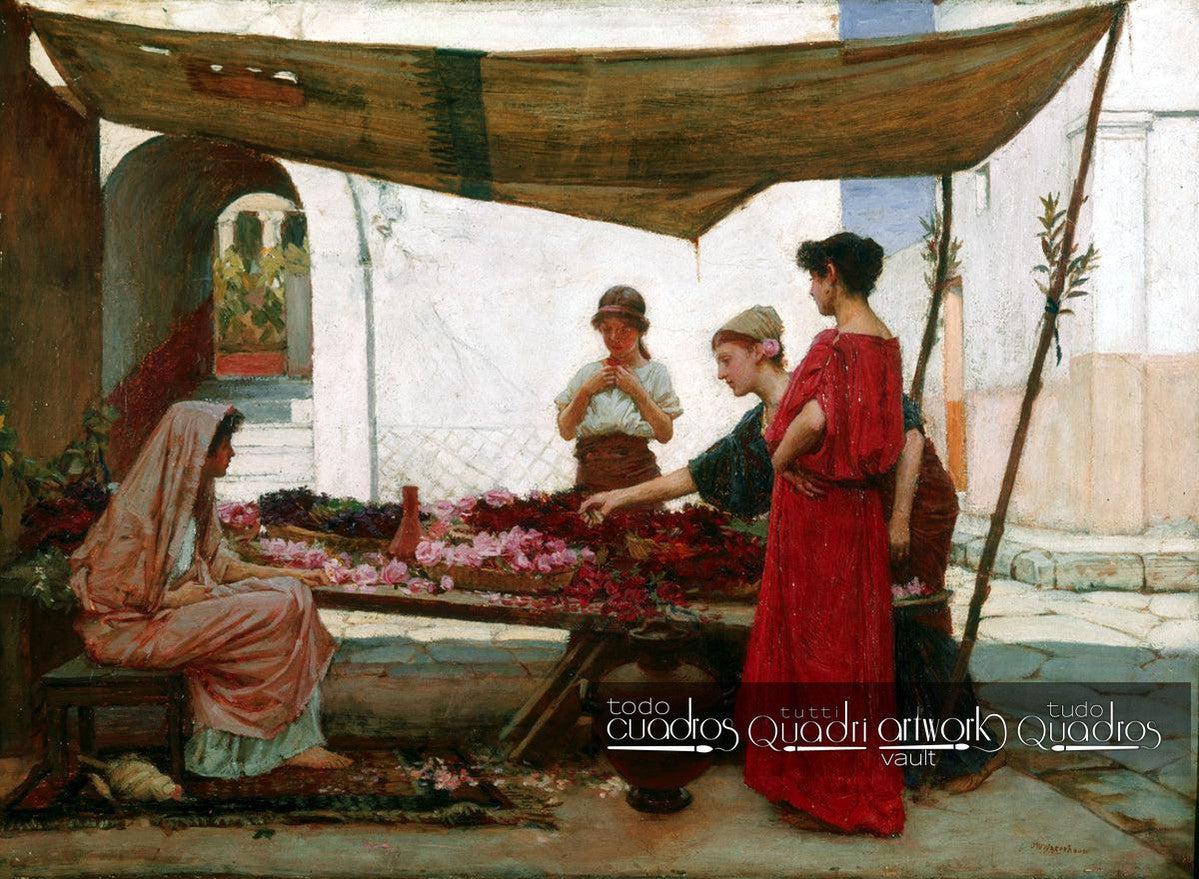 A Grecian Flower Market, J. W. Waterhouse