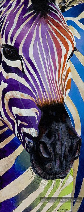 Psycho zebra, oil
