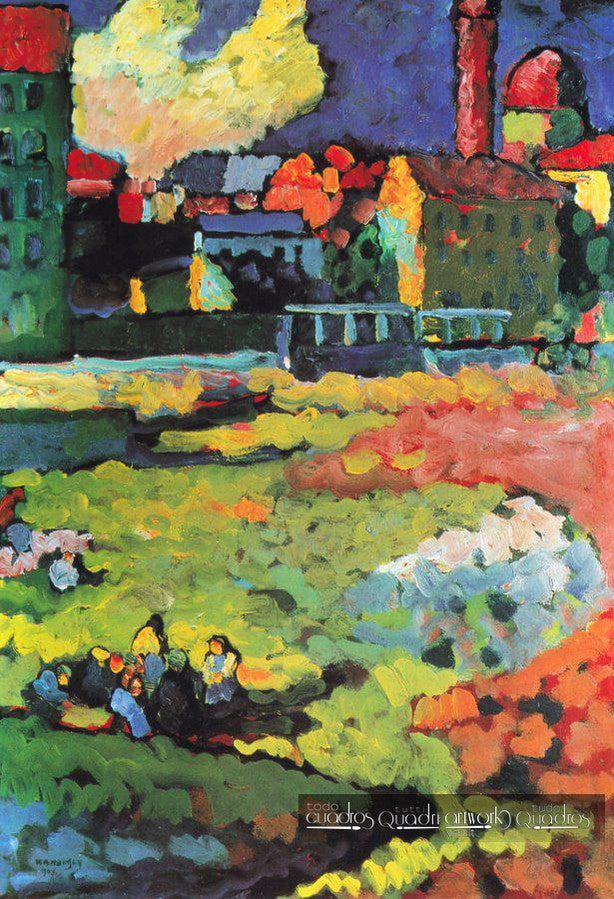 Munich-Schwabing with the Church of St. Ursula, Kandinsky