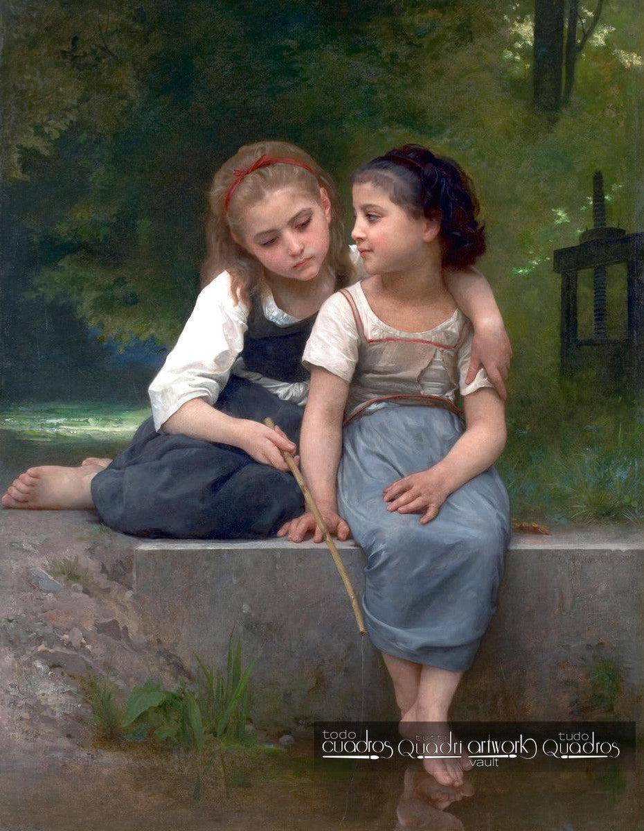 Fishing For Frogs, Bouguereau